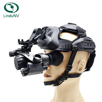 LinduNV PVS 14 Monokuler Penglihatan Malam dengan Penerang IR dan Kontrol Gain Manual untuk Observasi