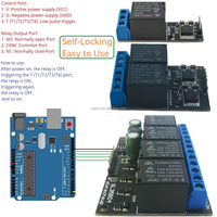 ZOPRO N1-4CH Relay multifungsi Bistable DC 12V papan pelatuk Flip-Flop PN mengunci sendiri dudukan rel Din untuk Raspberry PI