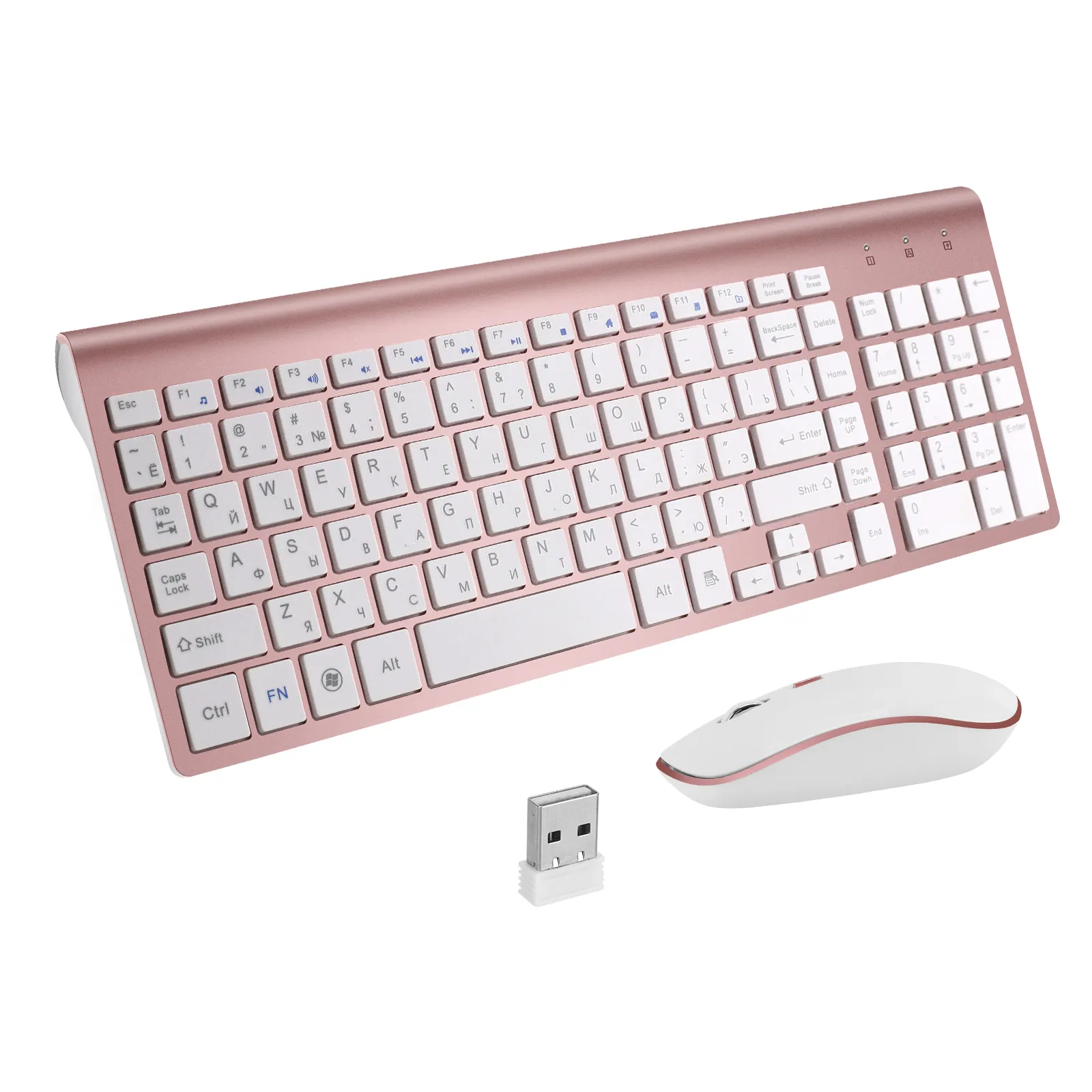 Best selling onAmazon computer ergonomic pink wireless keyboard and mouse