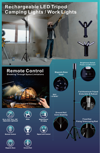 Lampe de travail à LED pour le camping en plein air avec batterie rechargeable et tête réglable Signal <span class=keywords><strong>SOS</strong></span> Appareil intelligent pour la maison Radio pliable - Product Image 6