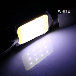 YOBIS Festoon – ampoule LED de Type Cob <span class=keywords><strong>12</strong></span> puces de couleur blanche pour toit de voiture, lampe d'intérieur Auto 12V - Product Image 4
