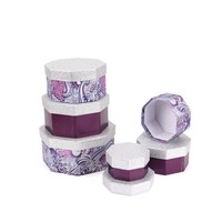 Boîte-cadeau hexagonale avec impression offset, emballage artisanal fait main pour kit de loisirs créatifs