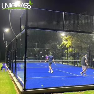 Uni promoção nova quadra panorâmica de tênis padel novo design personalizado