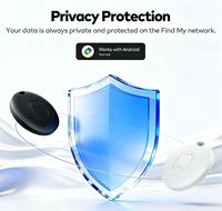 Mini Localizador Inteligente para el Hogar, Compatible con Android, Etiqueta Antipérdida de Plástico para Llaves, Equipaje, Mascotas, Resistente al Agua IP67