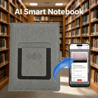 Version Globale : Journal IA Voix-Texte, Synchronisation Caméra Smartphone avec Batterie Externe 8000 mAh pour Réunions d'Affaires, Logo Personnalisable