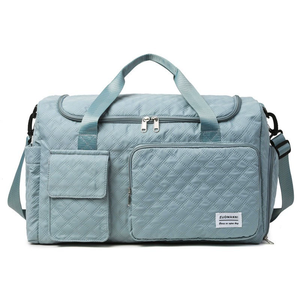 Bolsa de Viaje Portátil con Ruedas y Separación para Artículos Húmedos y Secos, Bolsa de Almacenamiento de Equipaje, Bolsa de Mano para Maternidad, Bolsa de Gimnasio - Product Image 6