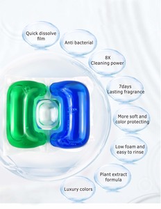 Perles de gel de lessive jetables concentrées 3 en 1, capsules de détergent parfumées granulaires <span class=keywords><strong>pour</strong></span> <span class=keywords><strong>linge</strong></span> de maison - Product Image 4