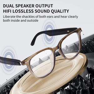 Gafas Inteligentes Bluetooth Ultraligeras de 29g, Totalmente Transparentes, Anti Luz Azul, Fotocromáticas, Táctiles, Autoemparejamiento, Traducción por IA, Protección UV, para Deportes al Aire Libre - Product Image 5