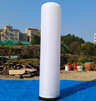 Colonne lumineuse LED gonflable personnalisée pour événements promotionnels extérieurs, piliers décoratifs pour événements sportifs, tube publicitaire gonflable