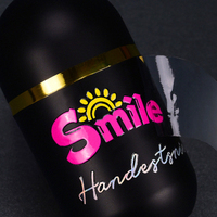 Etiqueta de Cristal UV Personalizada, Etiqueta con Logotipo en Relieve 3D Brillante, Espejo Láser Holográfico Autoadhesivo, Calcomanía con Nombre de Marca para Botellas
