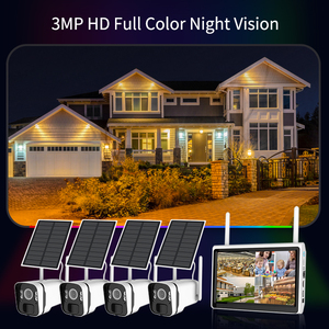 4MP CCTV Camera an ninh Hệ thống <span class=keywords><strong>Video</strong></span> 4CH NVR Kit an ninh Hệ thống máy ảnh không dây năng lượng mặt trời Camera An Ninh - Product Image 4