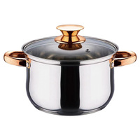 Vente en gros 430 cuisson à double fond en acier inoxydable ensemble de chauffe-plats à haut stock marmite à soupe et à bouillon avec couvercle