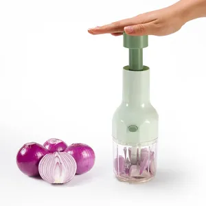 Kitchen gadget restaurant mini manual press garlic vegetable chopper machine onion chopper cutter