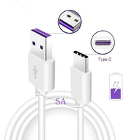 Câble de charge rapide USB Type C pour téléphone et tablette, TPE 1m 2m 3ft 6ft 60W 5A, compatible Samsung Huawei