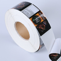 Rouleau de étiquettes en vinyle avec LOGO personnalisé, emballage, vente en gros