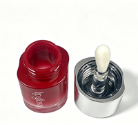 Tube de brillant à lèvres vide de 5 ml en matériau AS, forme ondulée irrégulière, design tendance, couleur personnalisée