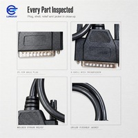 Câble LUNGKAY DB25 25 broches mâle-mâle 28AWG 25 conducteurs en cuivre étamé 250V OEM personnalisé