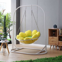 Nouvelle chaise suspendue en verre transparent, chaise de balcon intérieure, balançoire pour la maison, chaise nordique spatiale