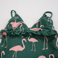 Vente en gros de maillots de bain pour bébés filles avec logo personnalisé Maillot de bain bikini grande taille XL imprimé manches courtes Maillot de bain pour enfants