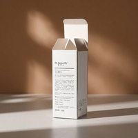 Boîte en carton blanc personnalisée en gros avec logo pour crème pour le visage et flacon de parfum, emballage cosmétique