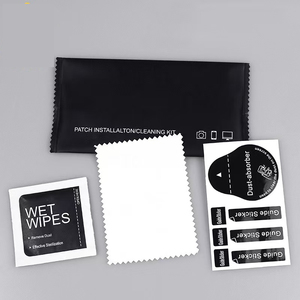 Có Sẵn Tempered Glass Bảo Vệ Màn Hình Công Cụ Làm Sạch Kit Rượu Gói Cho Điện Thoại Di Động - Product Image 1