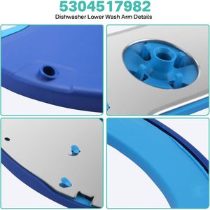 อะไหล่เปลี่ยนแขนฉีดน้ำล่างสำหรับเครื่องล้างจาน Frigidaire รุ่น 5304517982 ชิ้นส่วนพลาสติกสำหรับใช้ในบ้าน - Product Image 2