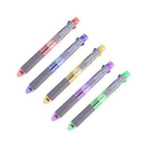 Wholesale 4-in-1 Novelty Ballpoint <b>Pen</b> Plastic Press with Red Blue Black Green <b>Multi</b>-<b>Color</b> Customized Logo 0.5 mm Writing Width - Product Image 2