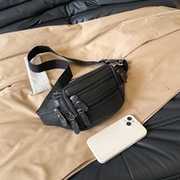 Sac banane en cuir véritable tendance, petit sac de hanche décontracté, sacoche multifonctionnelle pour téléphone portable, sacoche de ceinture pour activités de plein air
