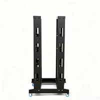 Rack de serveur mobile 6U 550*350*600MM 19 pouces à deux colonnes et double rail, en acier laminé à froid SPCC, profondeur 600 mm