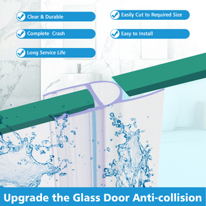 Guida 541019 גבוהה באיכות 6mm 8mm 10mm זכוכית שקוף חדר מקלחת הזזה דלת <span class=keywords><strong>PVC</strong></span> עמיד למים רצועת חותם - Product Image 6