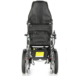 2025 sedia a rotelle motorizzata pieghevole più venduta con batteria opzionale sedia a rotelle elettrica reclinabile - Product Image 3