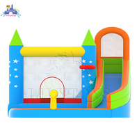 Lilo toys — trampoline de famille pour enfants, château de saut gonflable avec glissière d'eau, pas cher, vente en gros, château de saut en nylon