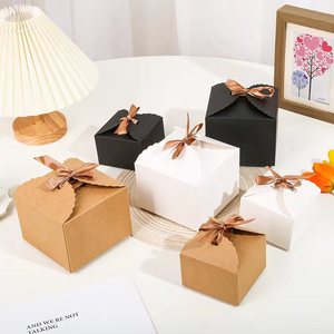 Scatole di Carta Personalizzate Pieghevoli di Lusso Monouso con Nastro per Matrimoni, Smalti, Oli, Cosmetici, in Carta Kraft - Product Image 1