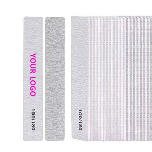 Lima de Uñas Profesional Rectangular 80/80 Zebra 100/180, Lima Cuadrada para Manicura, Herramienta de Pulido y Modelado, Venta al por Mayor, Suministro OEM - Product Image 3