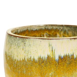 Ensemble de pots de fleurs en céramique à glaçure dégradée jaune et blanc de style américain, écologiques, durables, pour l'intérieur, l'extérieur, le jardin, la terrasse, la maison - Product Image 6