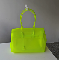 Sac fourre-tout de luxe personnalisé en PVC effet gelée, étanche et élégant, sac à main à bandoulière pour femme, idéal pour les voyages