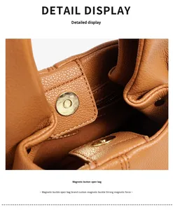<span class=keywords><strong>Sac</strong></span> à main en cuir PU de style français, texture nuage, minimaliste, <span class=keywords><strong>bandoulière</strong></span> unique, <span class=keywords><strong>sac</strong></span> à main pour <span class=keywords><strong>femme</strong></span>, <span class=keywords><strong>sac</strong></span> de tous les jours - Product Image 5