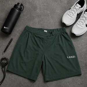 Shorts de course athlétiques unisexes respirants à séchage rapide en tissu technique avec logo réfléchissant, style urbain <span class=keywords><strong>nomade</strong></span>, pour le travail et les loisirs, personnalisables OEM - Product Image 4