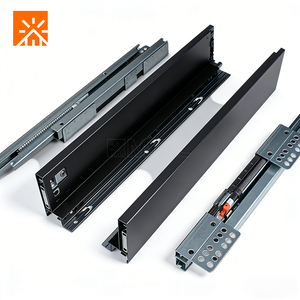 Glissière de tiroir à montage caché à 3 sections avec amortissement pour <span class=keywords><strong>armoire</strong></span>, <span class=keywords><strong>rideau</strong></span>, étagères - Product Image 3