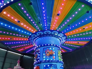 Manège à sensations fortes Ali Brothers Luna Park, balançoire volante, manèges de fête foraine, lumières LED, MP3, dinosaure, équipement d'amusement pour enfants, vente-ALI1023 - Product Image 3