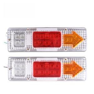 Luz Trasera Combinada de Freno y Direccional LED Roja y Blanca de Alta Calidad de 12V para Camiones, Remolques y Vehículos Agrícolas, 15W, Garantía de 2 Años - Product Image 1