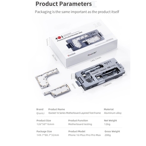 Qianli <span class=keywords><strong>iSocket</strong></span> 16 Series Fixation de cadre de test en couches pour carte mère pour <span class=keywords><strong>iPhone</strong></span> 16 à 16 Pro Max - Product Image 6
