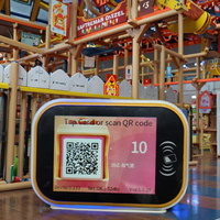 Sistema Inteligente de Gestión de Boletos, Lector de Tarjetas/Billetes/Pulseras, Escáner de Códigos QR y RFID, Compatible con Español, para Parques de Atracciones Interiores