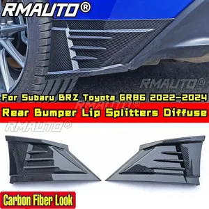 <b>For</b> Subaru BRZ Toyota GR86 2022-2024 Body Kit Rear Bumper Lip Splitters <b>Diffuse</b> Glossy Black DC Style <b>Car</b> Accessories - Product Image 3
