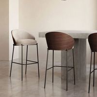 Chaise haute de cuisine moderne, hauteur 65 cm, tabouret de bar en métal, mobilier, chaise haute de comptoir pour restaurant et maison