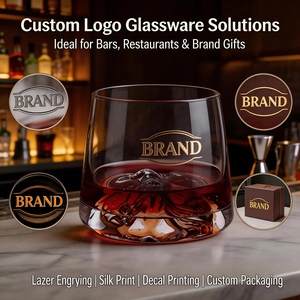 Verres à liqueur et à whisky en cristal japonais en gros, mont Fuji, 210 ml, design moderne, accessoire de fête, accessoire de maison - Product Image 2