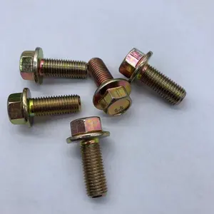 China Manufacturing Stainless Carbon Steel Zinc Plated Hex Flange Nut Hexagon Flange Bolts Kit