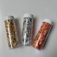 Feuilles d'or et d'argent comestibles, feuilles d'argent en papier pour la décoration de gâteaux