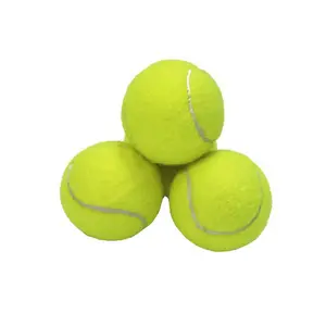Pelota de tenis de práctica de alta calidad, personalizada, promoción