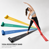 Bande de Résistance Longue en Latex Écologique pour Yoga, Pilates, Étirements et Entraînement – Vente en Gros, Logo Personnalisé